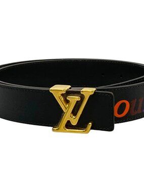 LOUIS VUITTON Patchwork Waves LV Circle Damier Azur Canvas Belt